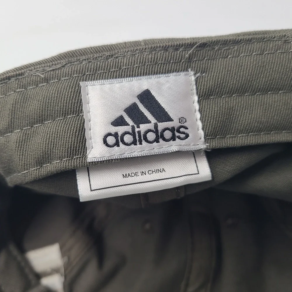 Youth Adidas Hat Strapback Green White Embroidered Logo Casual Cotton Sports Boy